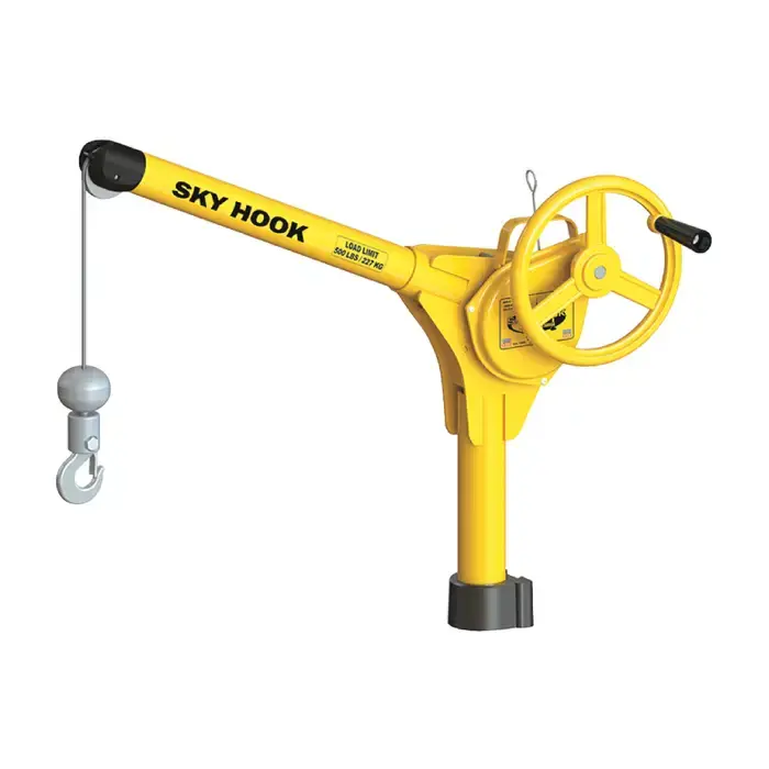 SKY HOOK 9500-03 1/4 Ton Load Capacity, 100" Maximum Lift Distance, 1.5" Per Handwheel Revolution Lift Speed Hoist Big Sale