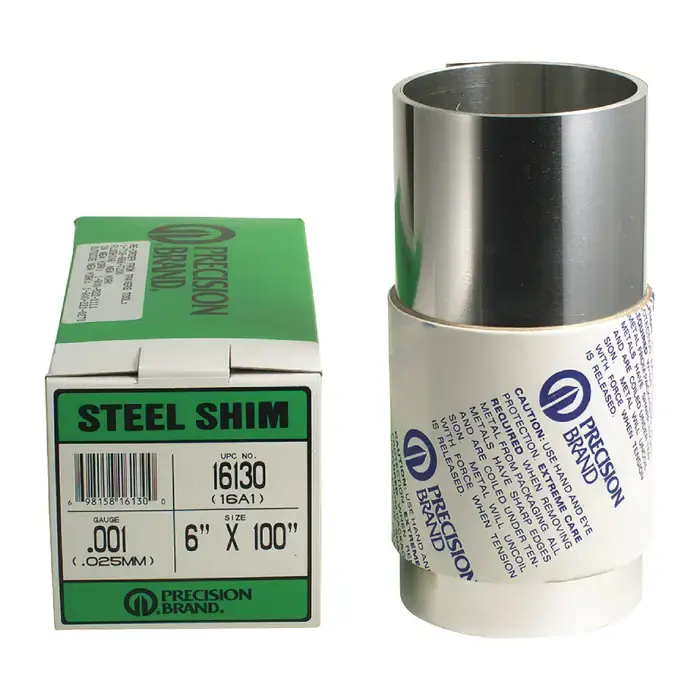 Grab Now PRECISION BRAND A-20 .020" Thick, 6" Width, Carbon Steel Metal Shim Stock