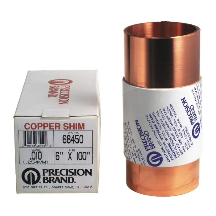 PRECISION BRAND 68245 .003" Thick, 6" Width, Copper Metal Shim Stock Save Now