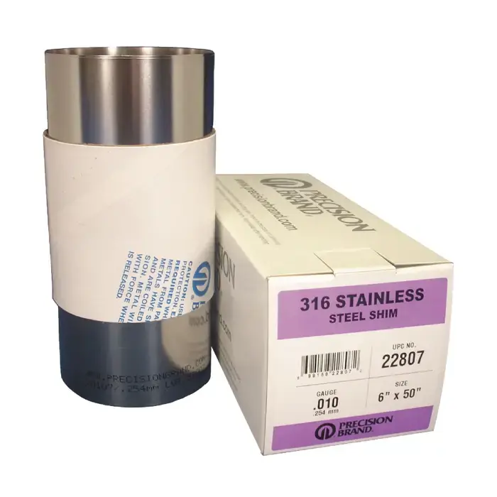 Time-Limited PRECISION BRAND 22806 .007" Thick, 6" Width, 316 Stainless Steel Metal Shim Stock