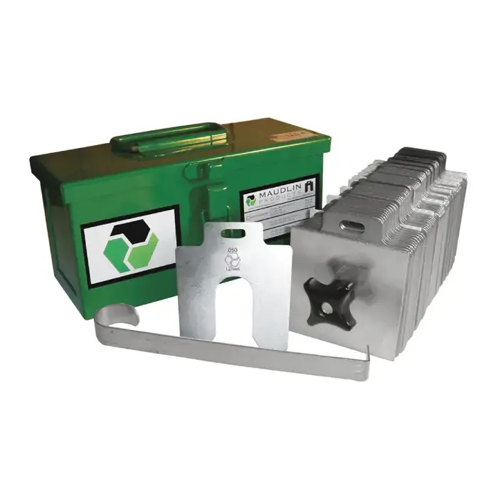 Affordable MAUDLIN MSC4-CK .001" Min. Thick, .125" Max. Thick, Stainless Steel 130 Piece Shim Stock Set