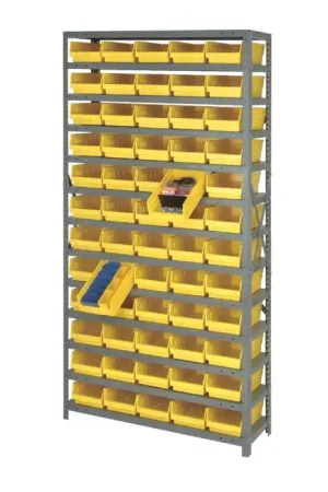 QUANTUM STORAGE SYSTEMS 1875-104 Shelf Bin Shelving System Type, Yellow Color, Steel/Plastic Material Storage Bin Instant Buy