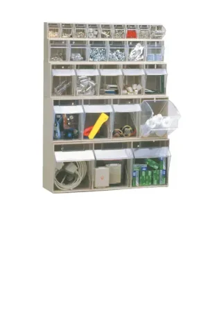 In Demand QUANTUM STORAGE SYSTEMS QTB 309 Clear Tip Out Bins Type, White Color, Plastic Material Storage Bin