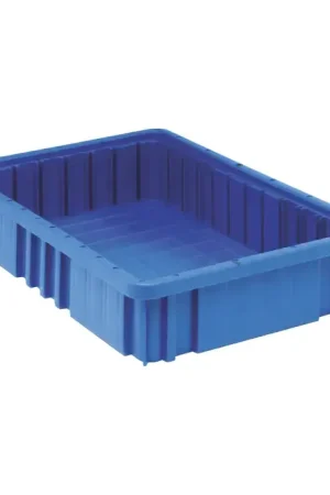 QUANTUM STORAGE SYSTEMS DG 92035 Bins Type, Blue Color, Polypropylene Material Tote Certified