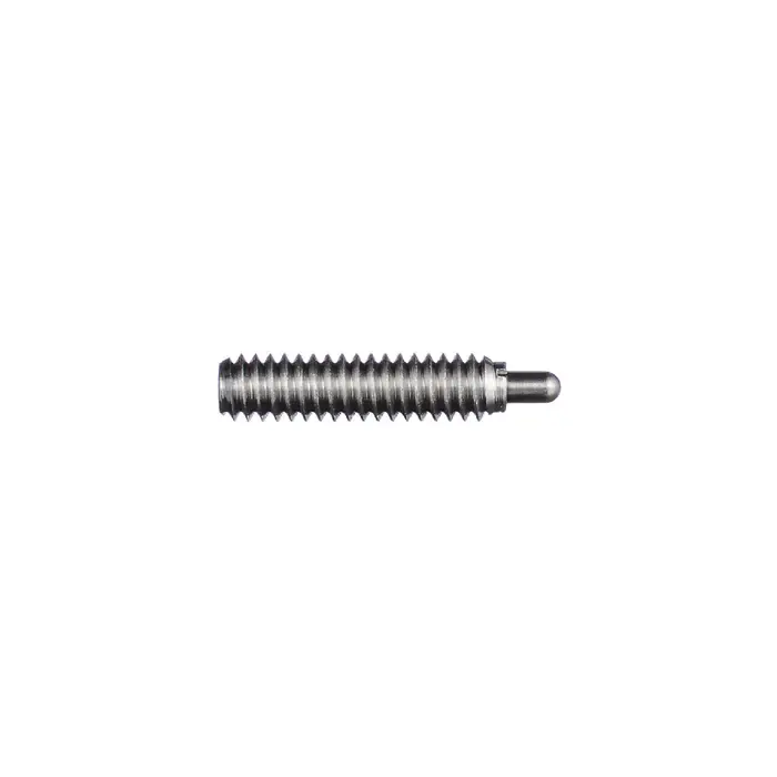 Final Sale VLIER SSS48P 6-32 Thread Size, 0.531" Thread Length, 1/16" Projection, Stainless Steel Body, Stainless Steel Nose Threaded Spring Plunger