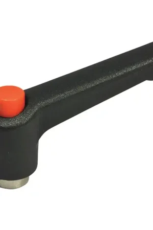 Best Price J.W. WINCO 3TAP6K/C2 1/4"-20 Thread Size, 1.77" Handle Length, Stainless Steel Insert, Nylon Plastic, Tapped Adjustable Lever