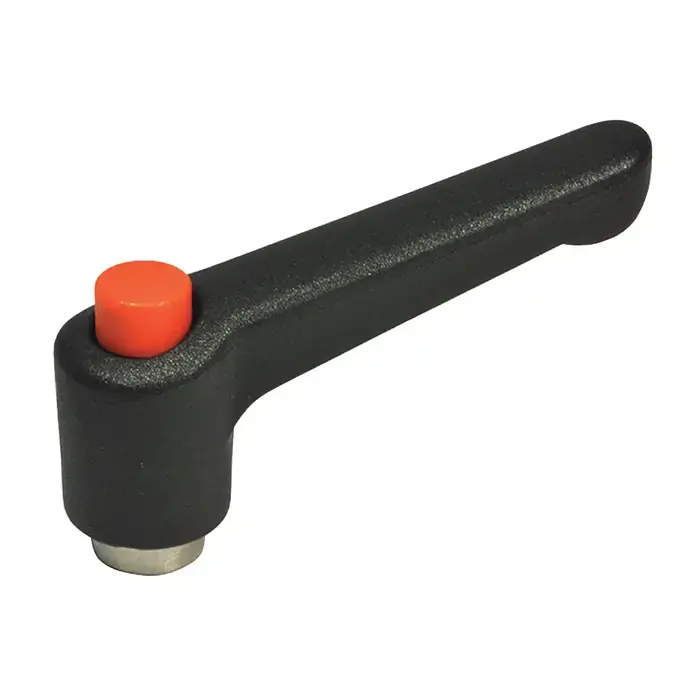 Best Price J.W. WINCO 3TAP6K/C2 1/4"-20 Thread Size, 1.77" Handle Length, Stainless Steel Insert, Nylon Plastic, Tapped Adjustable Lever