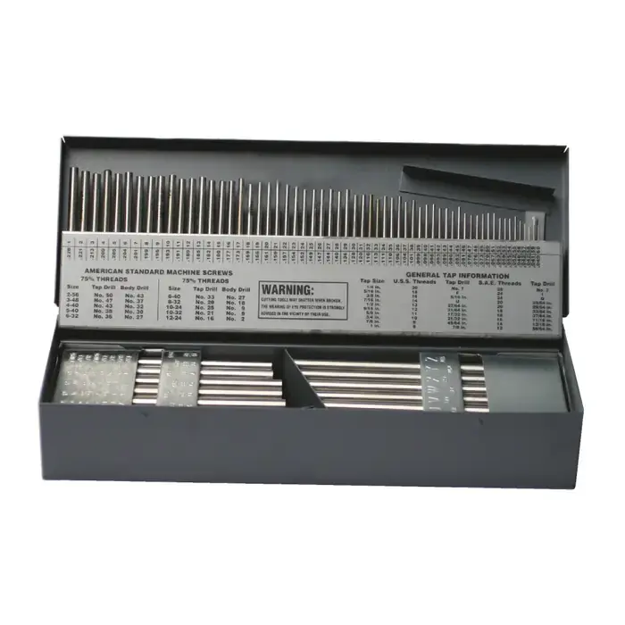 TTC A3456 1/16" to 1/2" by 64ths, 1 to 60, A to Z, 1-5/8" to 6" Long Jobbers Length Drill Blank Sets High Speed Steel Drill / Reamer Round Blank Save Now