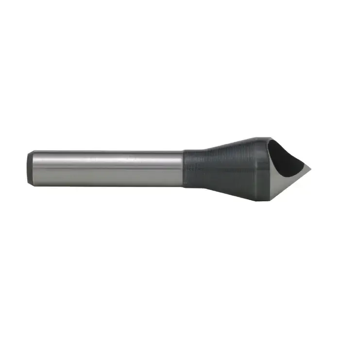 TTC PRODUCTION 4 9/16" Min Cutting Dia., 1-1/16" Max Cutting Dia., 1/2" Shank Dia., 82° High Speed Steel Zero Flute Countersink/Deburring Premium