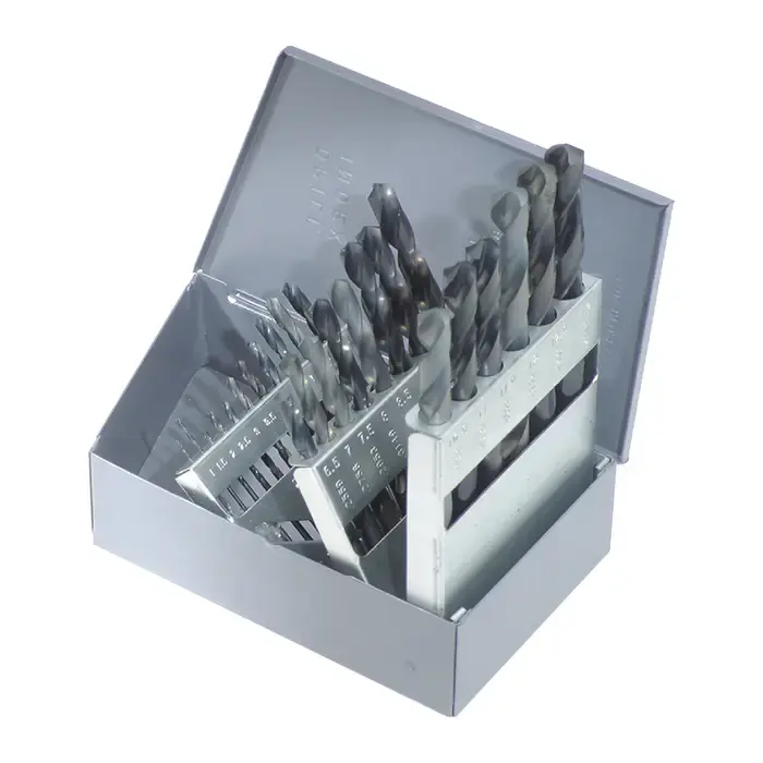 Brand New TTC A395 1.00mm to 13.00mm by .50mm 118° Black Oxide High Speed Steel Jobbers Length Drill Set