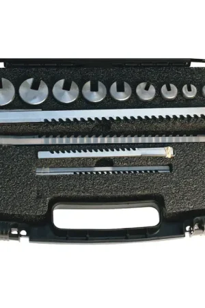 HASSAY SAVAGE 15318 4 Broaches, 9 Bushings, 19/64" Min. LOC, 2-1/2" Max. LOC Keyway Broach Set Buy Direct