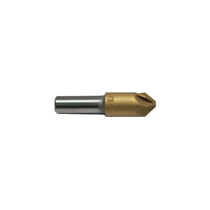 M.A. FORD 79T075006 3/4" Size, 1/2" Shank Diam., 120° High Speed Steel Six Flute Countersink Today Only
