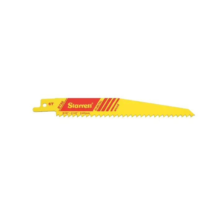 STARRETT 20119 6" Long, .050" Thick, 6 TPI Tapered Fastcut Bi Metal Reciprocating Blade One Day Deal
