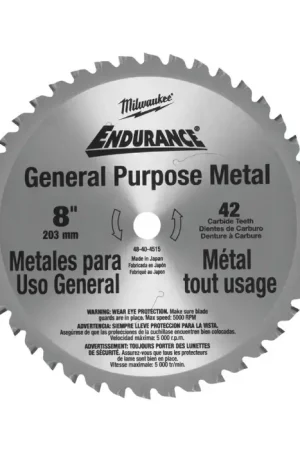 Professional Grade MILWAUKEE 48-40-4515 8" Diam., 42 Steel Circular Saw
