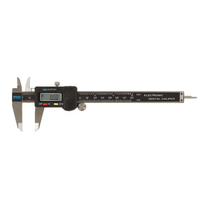TTC T3506 Electronic Digital Caliper, 0 - 6" (0 - 150mm) Range, .0005" (.01mm) Resolution High Quality