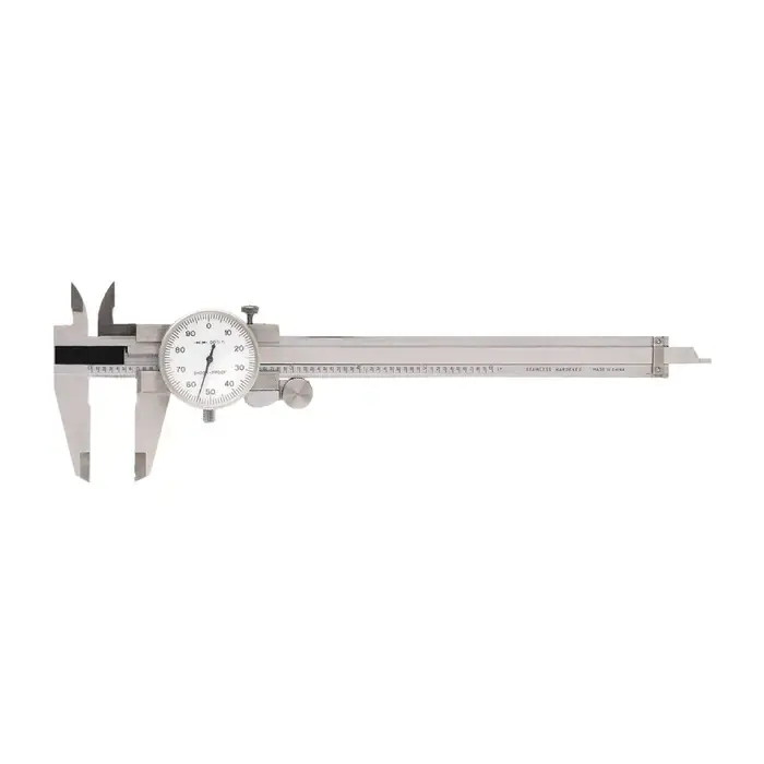 Get Yours TTC TDC-6 Dial Caliper, 0 - 6" Range, White Face