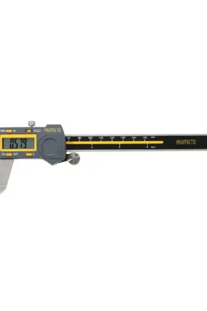 ASIMETO 307-06-5 Electronic Digital Caliper, 0 - 6" (0 - 150mm) Range, .0005" (.01mm) Resolution Special Discount