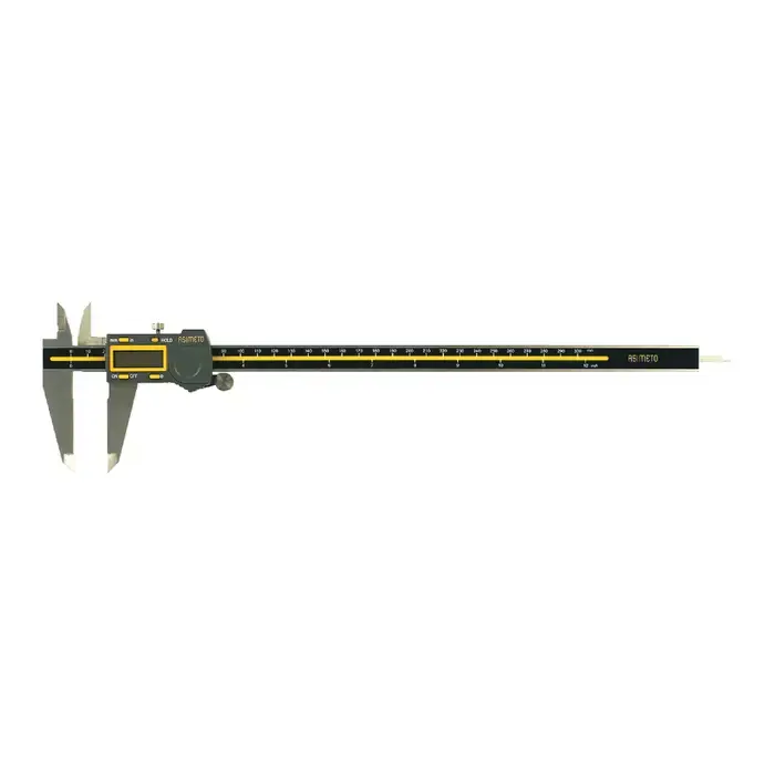 Top Rated ASIMETO 307-12-5 Electronic Digital Caliper, 0 - 12" (0 - 300mm) Range, .0005" (.01mm) Resolution