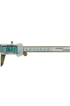 While Supplies Last TTC TTC1215TI Electronic Digital Caliper, 0 - 6" (0 - 150mm) Range, .0005" (.01mm) Resolution
