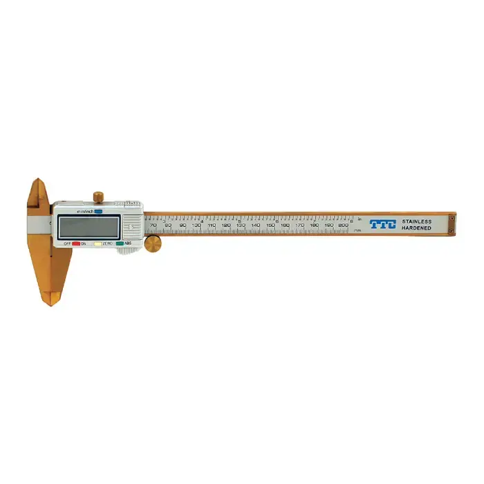 TTC TTC1220TI Electronic Digital Caliper, 0 - 8" (0 - 200mm) Range, .0005" (.01mm) Resolution Final Sale