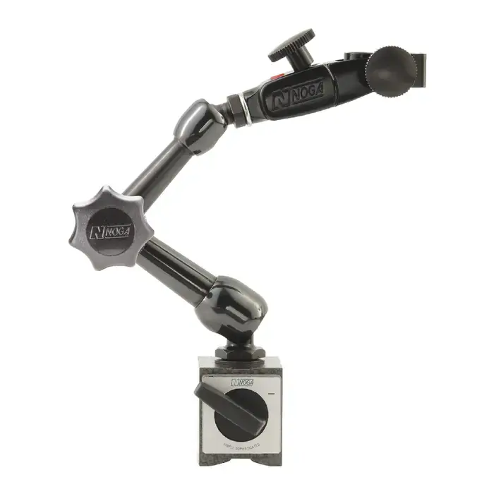 NOGA NF61003 Articulating Magnetic Indicator Holder, Holds 6mm, 8mm, 3/8" & dovetail, Top Adjustment New Release