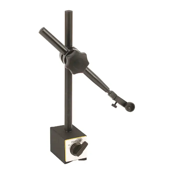 Seasonal Sale ASIMETO 604-03-0 Articulating Magnetic Indicator Holder, Holds 3/8", 8mm, dovetail & lug back, Yes Adjustment
