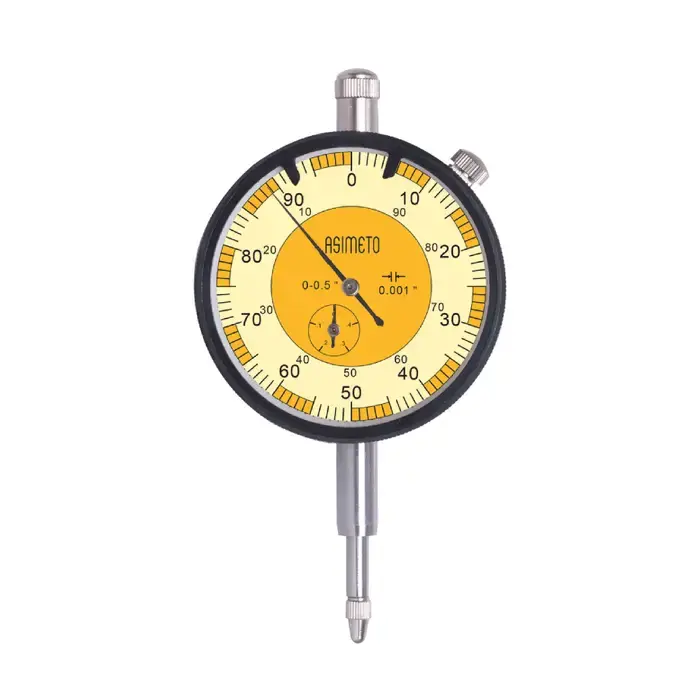 ASIMETO 402-12-1 0 - 1/2" Range, 0-100 Reading Dial Drop Indicator New Arrival