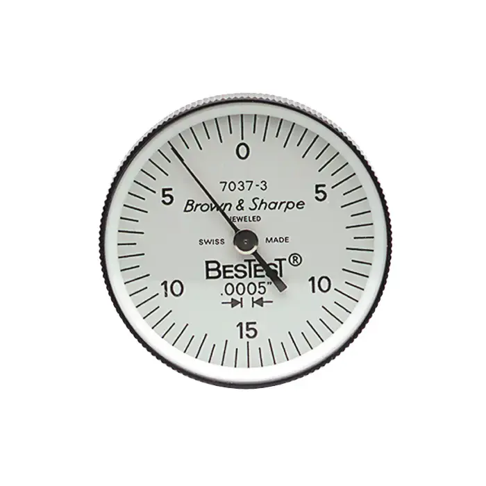 TESA Brown & Sharpe 599-7037-3 0 - 0.030" Range, 0-15-0 Reading Dial Test Indicator Same Day Shipping