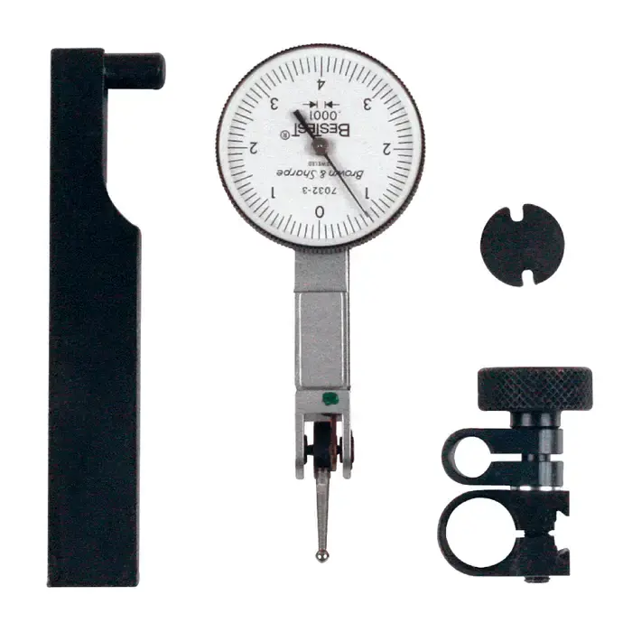Final Sale TESA Brown & Sharpe 599-7032-3 0 - 0.008" Range, 0-4-0 Reading Dial Test Indicator