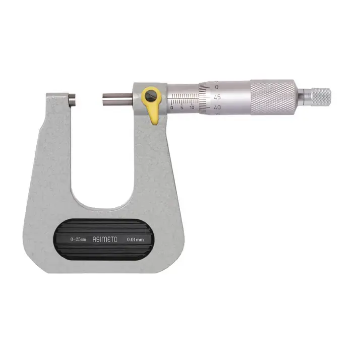 Latest ASIMETO 150-01-5 0 - 1" Range, .0001" Graduation, 6" Throat Deep Throat Outside Micrometer