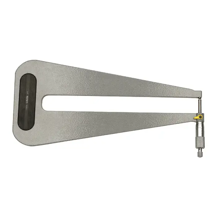 ASIMETO 150-01-7 0 - 1" Range, .0001" Graduation, 12" Throat Deep Throat Outside Micrometer Final Sale