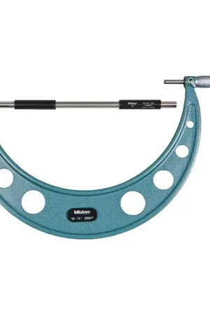 MITUTOYO 103-225 10 - 11" Range, .0001" Graduation Flat End Spindle Outside Micrometer Trusted Brand