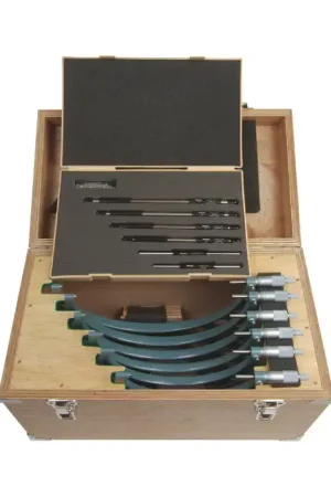 Buy Direct MITUTOYO 103-909 6 - 12" Range, .0001" Graduation, 6 Piece Outside Micrometer Set