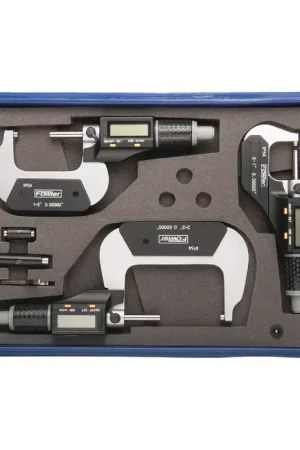FOWLER 54-860-103-1 0 - 3" Range, — Graduation, 3 Piece Outside Micrometer Set Popular