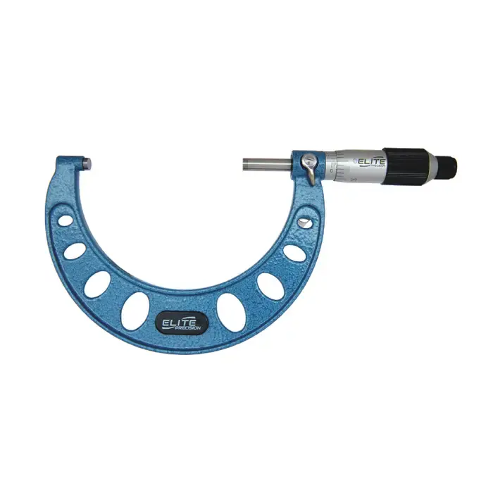 Markdown ELITE PRECISION E34RF 3 - 4" (75 - 100mm) Range, .0001" Graduation Flat End Spindle Outside Micrometer
