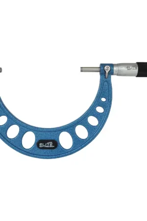 One Day Deal ELITE PRECISION E45RF 4 - 5" (100 - 125mm) Range, .0001" Graduation Flat End Spindle Outside Micrometer