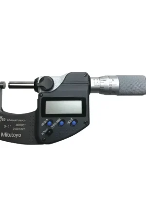 Fast Shipping MITUTOYO 293-340-32 0 - 1" (0 - 25mm) Range, .0001" Graduation Flat End Spindle Outside Micrometer
