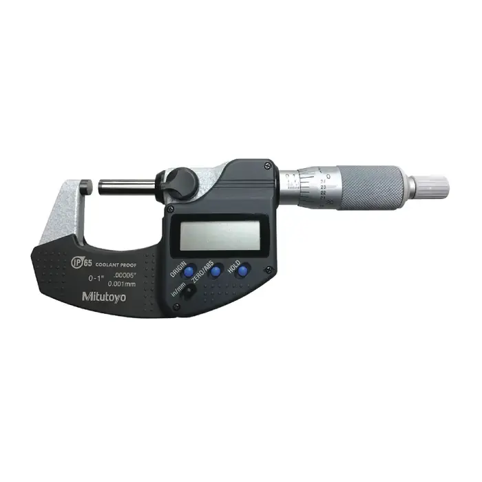 Fast Shipping MITUTOYO 293-340-32 0 - 1" (0 - 25mm) Range, .0001" Graduation Flat End Spindle Outside Micrometer