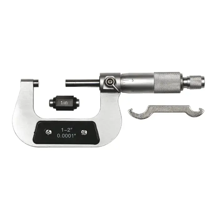 Top Rated TTC 1112 1 - 2" (25 - 50mm) Range, .0001" with standard Graduation Flat End Spindle Outside Micrometer