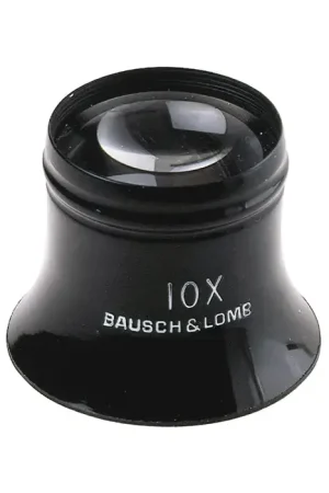 BAUSCH & LOMB 814170 Watchmaker‘s Loupe Type, 10X Magnification, 1" (25mm) Focal Distance Loupe Special Discount