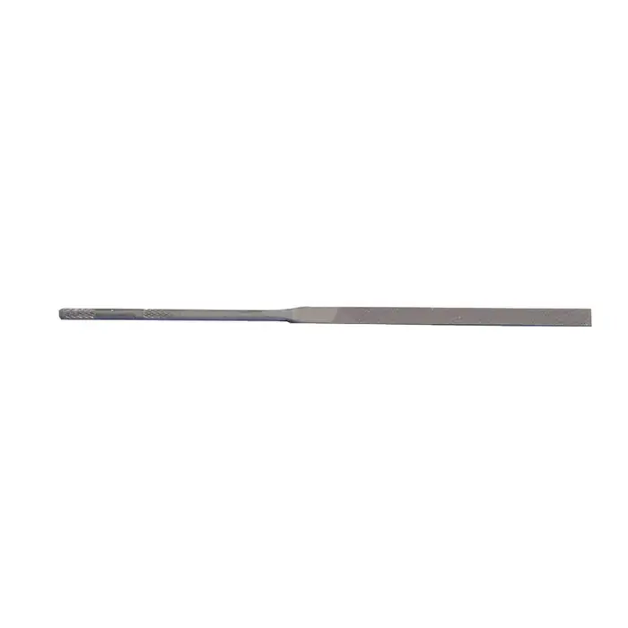 GROBET 31.499 1 Piece 4", 10cm Swiss Pattern Needle File - Double Cut, With Handle, None One Day Deal