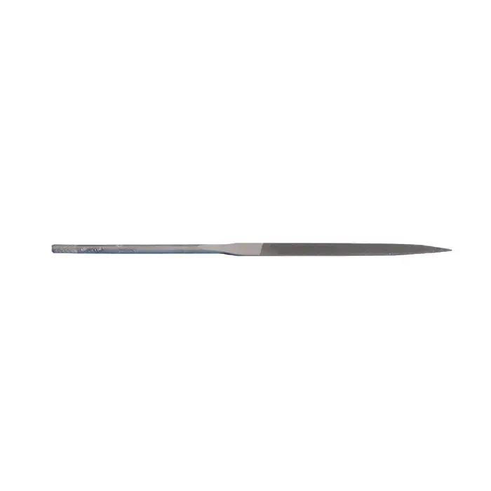 GROBET 31.551 1 Piece 4", 10cm Swiss Pattern Needle File - Double Cut, With Handle, None Affordable