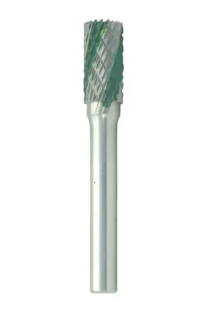 Get Yours T&O 20-025-012 1/8" Carbide Rotary Bur - Cylindrical-Flat End (With End Cut), Straight Shank, Best for Steel