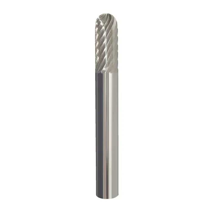 Limited Offer TTC PRODUCTION USA MADE 20-003-023 3/16" Carbide Rotary Bur - Cylindrical-Radius End, Straight Shank, Best for Steel