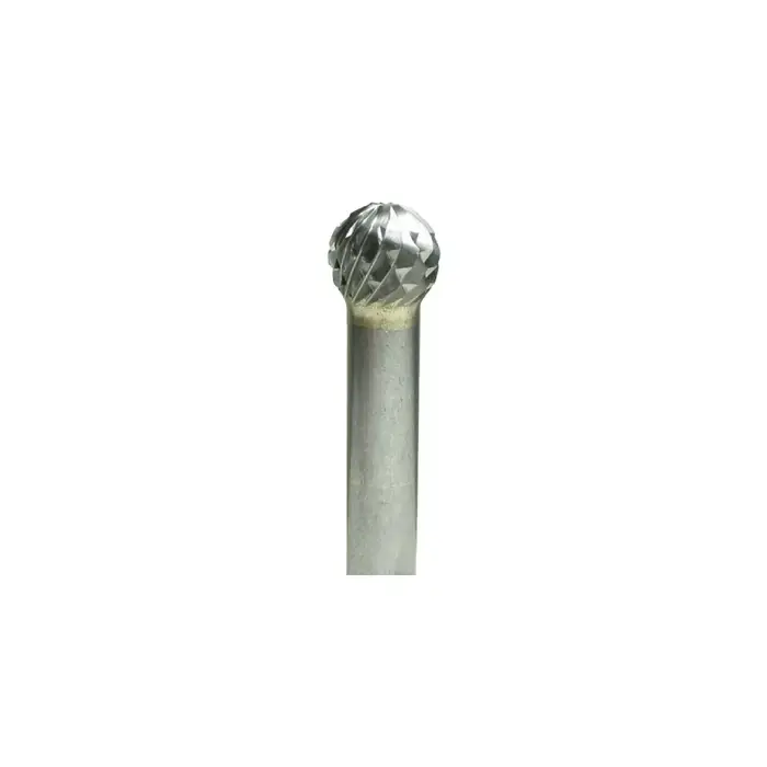 GROBET 32.645SY 3/8" Carbide Rotary Bur - Ball, Straight Shank, Best for Steel Super Sale