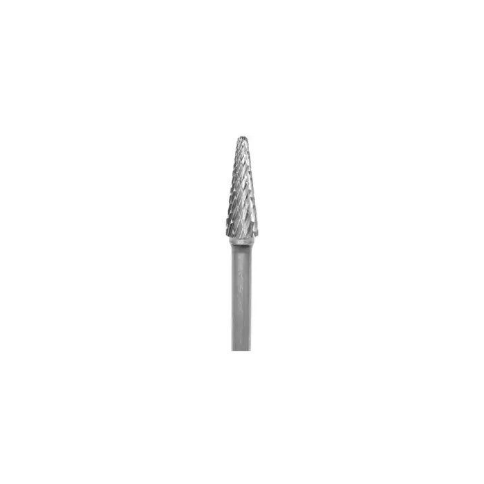 Latest GROBET 32.726SY 3/8" Carbide Rotary Bur - Cone Radius Nose, Straight Shank, Best for Steel