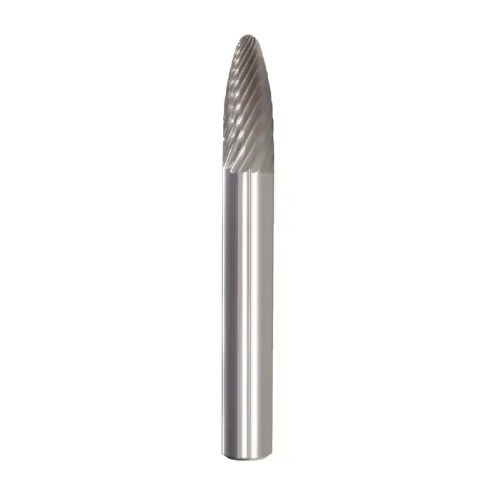 M.A. FORD 45500120 1/2" Carbide Rotary Bur - Tree-Radius End, Straight Shank, Best for Steel Express Delivery