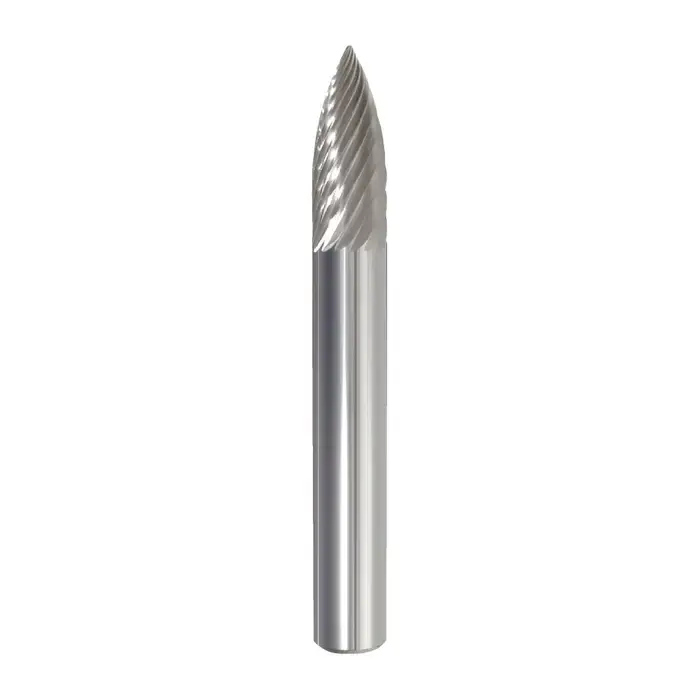 M.A. FORD 46750020 3/4" Carbide Rotary Bur - Tree-Pointed End, Straight Shank, Best for Steel Must Have