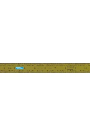 FOWLER 52-349-012 12", 5R (32nds, 64ths, 10ths,100ths) Graduation Rigid Rule Factory Price