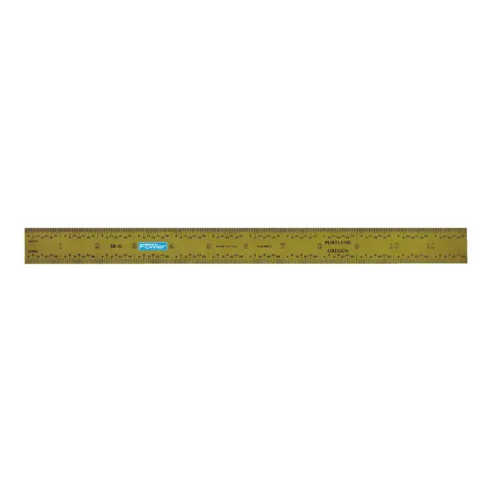 FOWLER 52-349-012 12", 5R (32nds, 64ths, 10ths,100ths) Graduation Rigid Rule Factory Price